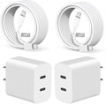 for iPhone Fast Charger, Dual Port USB C iPhone Charger Fast Charging Block by SpeedScope