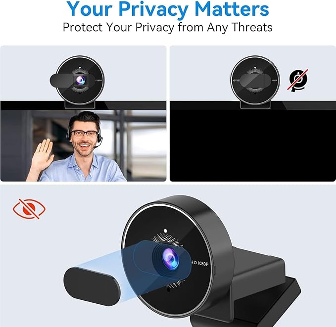 EMEET C955 Webcam for PC, 1080P Webcam - Image 4