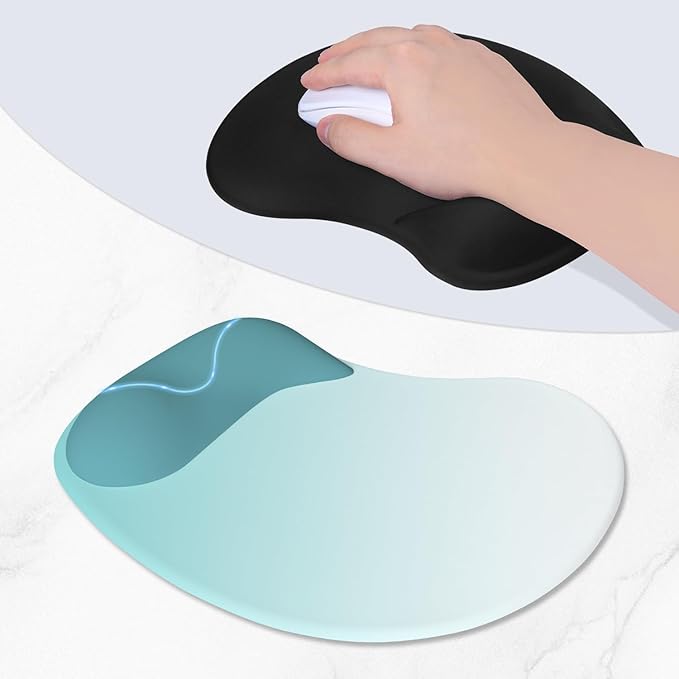 ITNRSIIET Ergonomic Mouse Pad, Cushioned Gel Wrist Rest, Non-Slip Base - Image 3