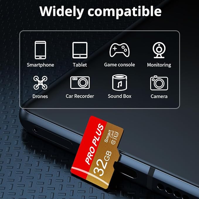 2 Pack TF Card 32GB with Adapter, High Speed Memory Card, UHS-I C10 A1 Memory - Image 2