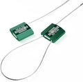 100 Green Steel Cable Seals by LeadSeals