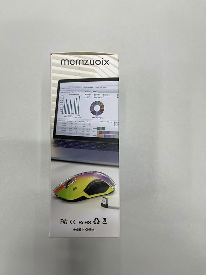 memzuoix 2.4G LED Wireless Mouse, Rechargeable Ergonomic Mouse - Image 11
