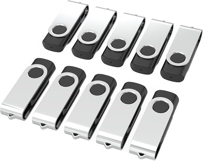 USB Flash Drives 2GB 10 Pack, Wooolken USB 2.0 Thumb Drives by WOOOLKEN