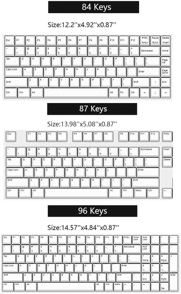 Acrylic Keyboard Dust Cover, 96 Keys Transparent Mechanical Keyboard Protective - Image 7