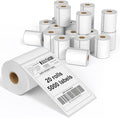 FungLam 4"X6" Thermal Shipping Labels, 5000 Labels, 20 Rolls, Compatible by FungLam