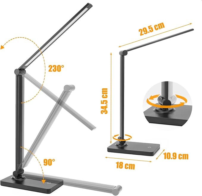 Rechargeable Desk Lamp LED Desk Lamps Eye-Caring Desk Lamps Dimmable Office Lamp - Image 5