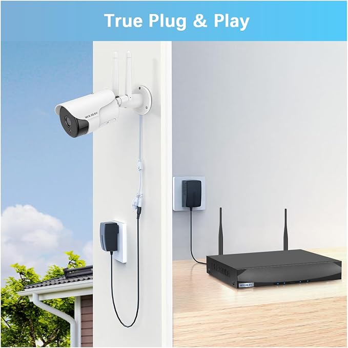 WEILAILIFE 【 90ft Super Night Vision & Dual Antenna Enhanced】 2-Way Audio - Image 8