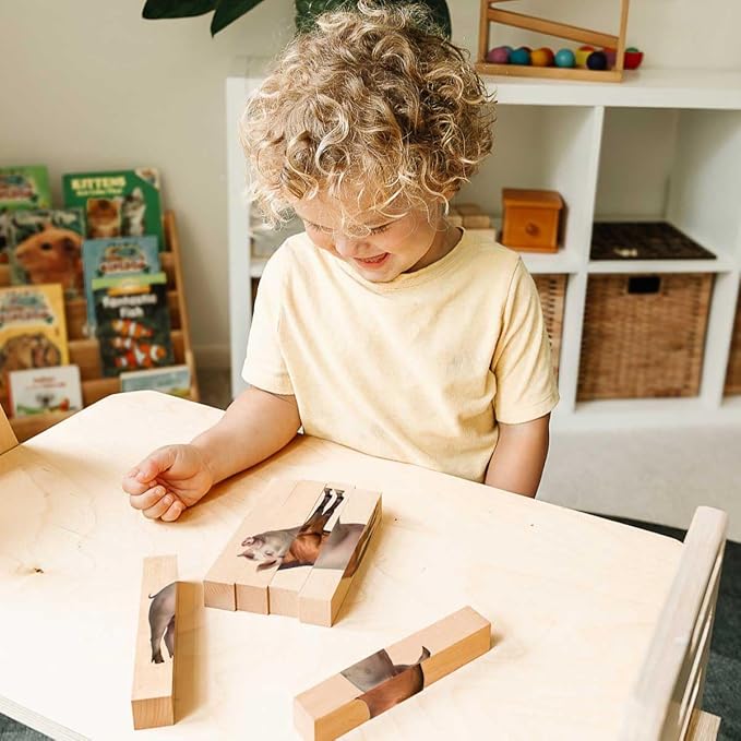 Wooden Animal Chunky Puzzles for Toddlers 2+ Years - Image 6