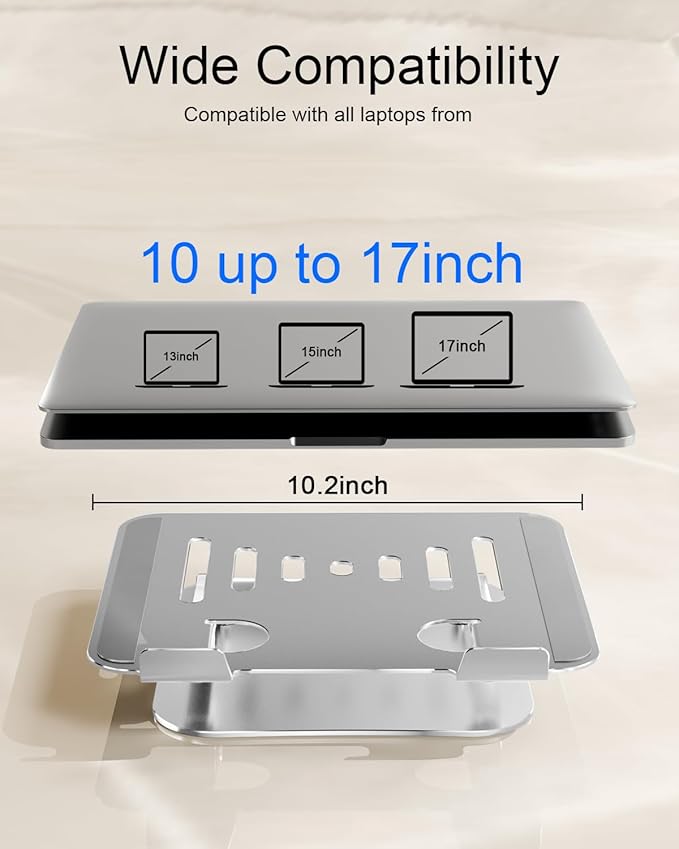 Laptop Stand for Desk Adjustable Computer Stand Foldable Laptop Riser Notebook - Image 6