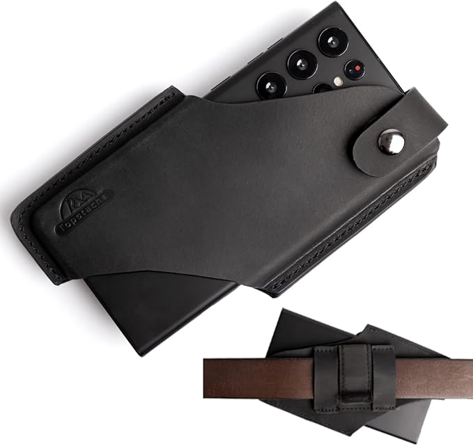 Topstache Leather Belt Phone Holster by Topstache