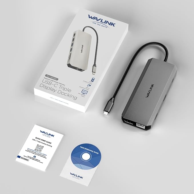 WAVLINK USB C Docking Station Dual Monitor, Triple Display, USB C to 2 HDMI - Image 9
