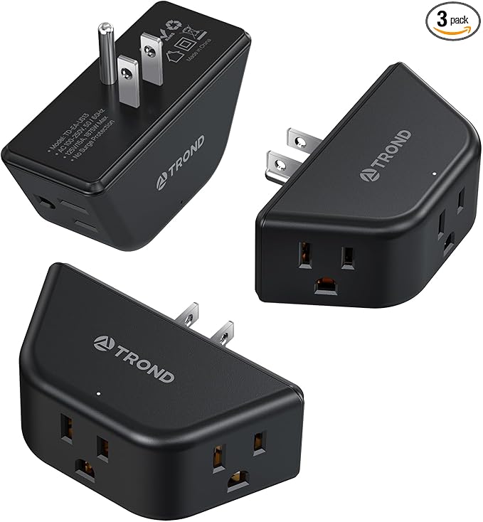 TROND Multi Plug Outlet 3 Pack by TRONDOfficial