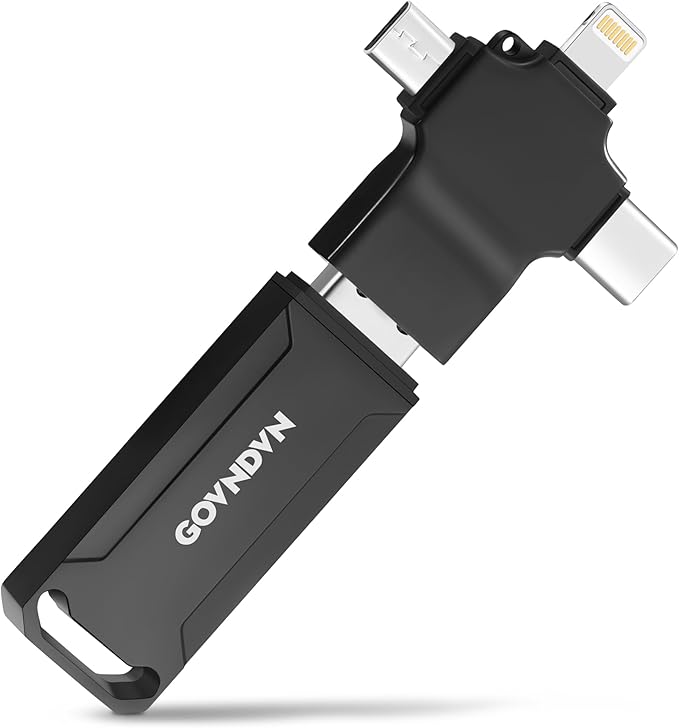 Auto-Backup All Devices Photo Stick 512GB iStore Pro, Real Capacity 4-in-1 by GOVNDVN