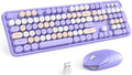 KNOWSQT Wireless Keyboard and Mouse Combo Purple Colorful by KNOWSQTKeyboardMouse