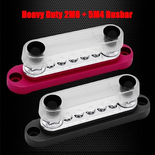 2 x M8 Power Distribution Block Bus Bar 12V - Image 2