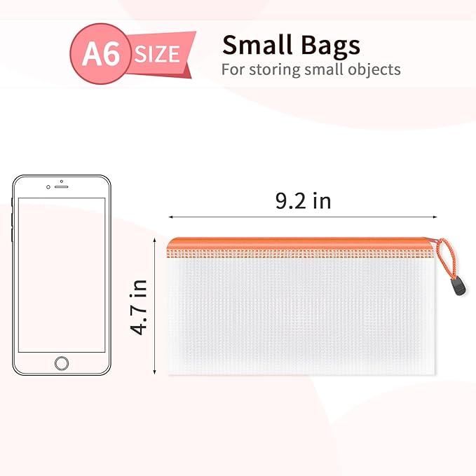 Umriox Zipper Pencil Pouches, 9.2 x 4.7 in, Pencil Pouches Bulk - Image 2