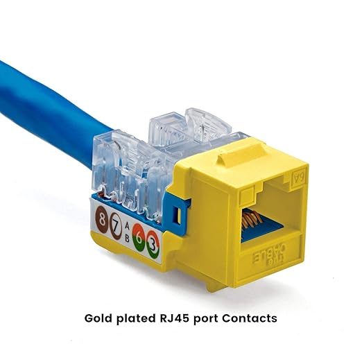 trueCABLE Cat6A Keystone Jack, Unshielded, 90 Degree Punch-Down, UL Listed - Image 6