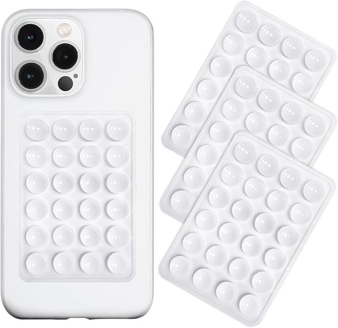 Silicone Suction Phone Case Mount 3 Pack, Silicon Adhesive Suction Cup Phone by LvShuLiangPin