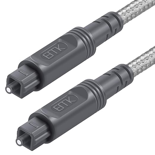 EMK Digital Optical Audio Cable Fiber Optical Toslink Cable SPDIF Audio Cable by EMK