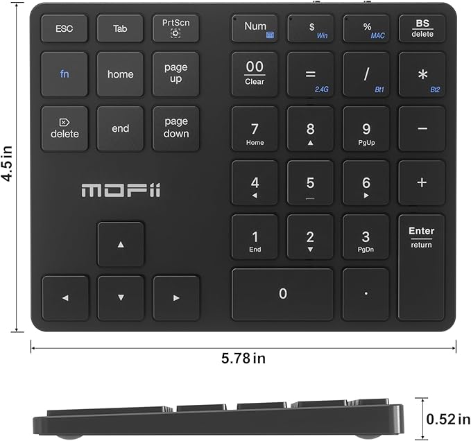 MOFII Bluetooth Number Pad for Laptop - Image 7