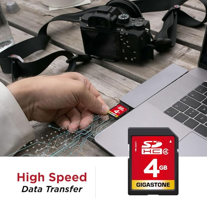 GIGASTONE 4GB SD Card 5 Pack SDHC Class 4 Memory Card - Image 6