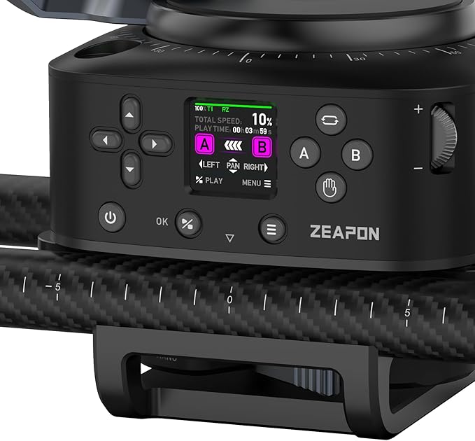 Zeapon AXIS 120 Multi-axis Motorized Camera Slider, LCD Screen APP Control - Image 5