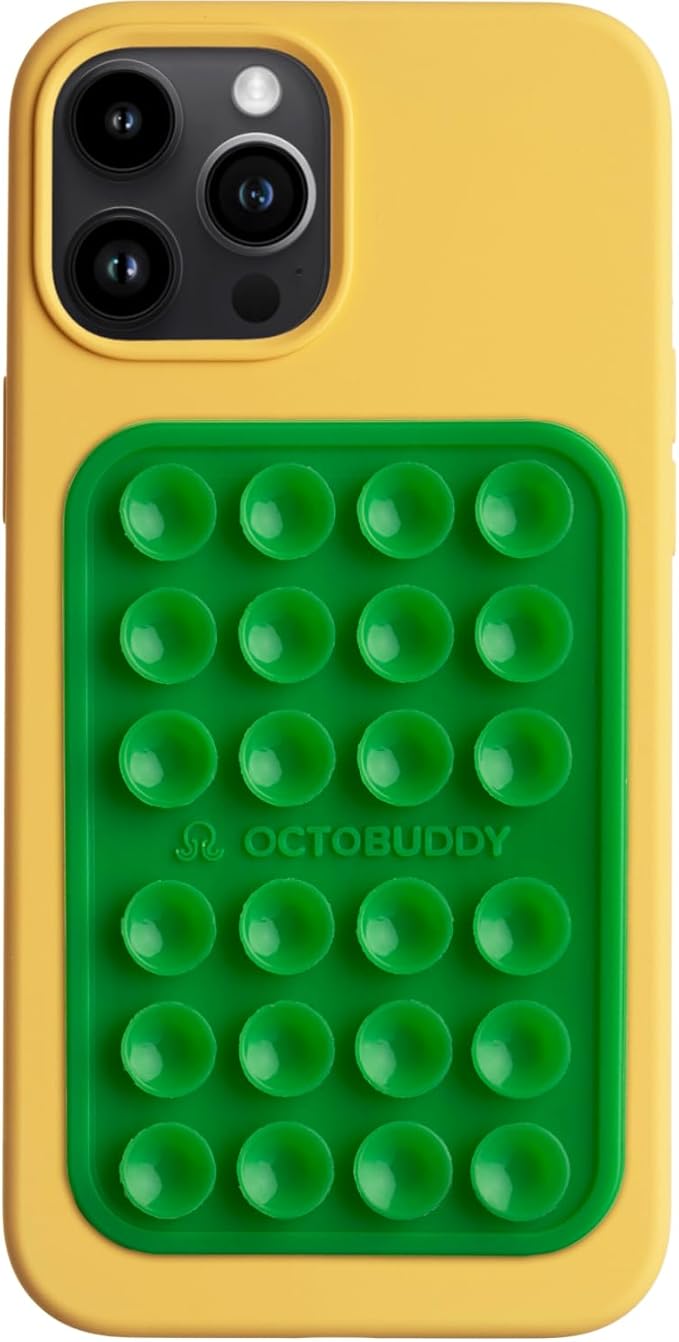Classic - Silicone Suction Phone Case Adhesive Mount - Hands-Free, Strong Grip by Octobuddy