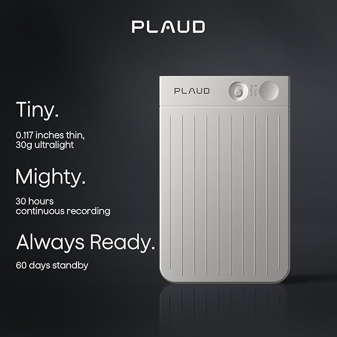 Plaud Note AI Voice Recorder, Voice Recorder w/Case, App Control, Transcribe & - Image 4