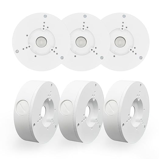 6 PackPFA130-E Security Camera Junction Box-Premium ABS Security Camera Mount by BestMounts