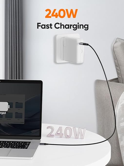 CableCreation 80Gbps USB 4 Cable 5FT, 120Gbps Bandwidth, 8K 60Hz Display - Image 4