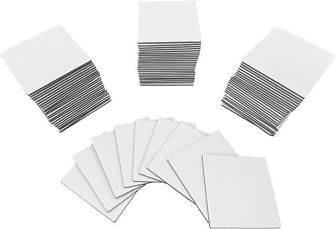 Apostrophe Games Square Board Game Tiles – 84Pcs Large Game Board Pieces Blank by ApostropheGames