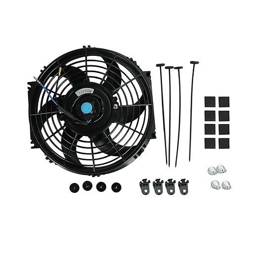2PCS 10 Inch Universal High Performance Slim Fan Push Pull Electric Radiator - Image 5
