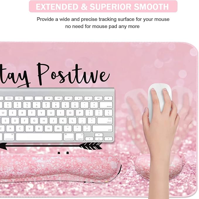 Large Mouse Pad and Keyboard Wrist Rest, Desk Pad - Image 4