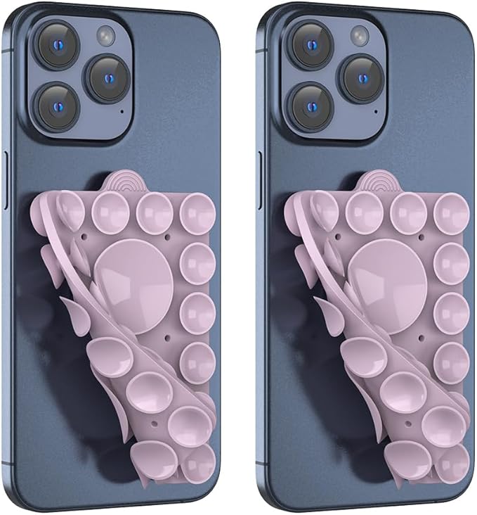 Double Sided Silicone Suction Phone Holder Mount, Compatible by ZYCCER