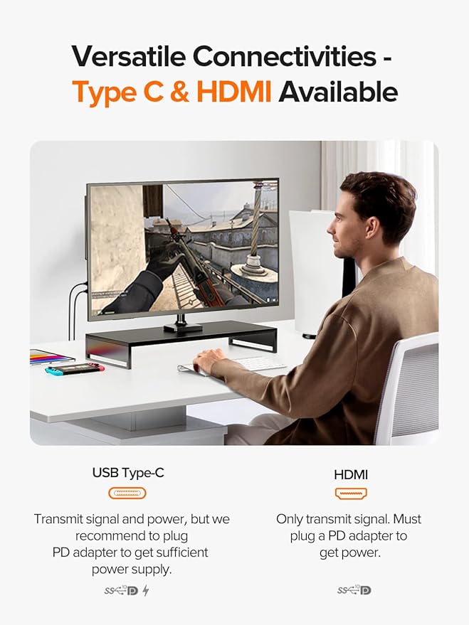 UPERFECT 24" 120Hz Portable Monitor 1080P 100% sRGB - Image 8