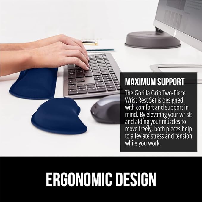 GORILLA GRIP Silky Gel Memory Foam Wrist Rest - Image 4