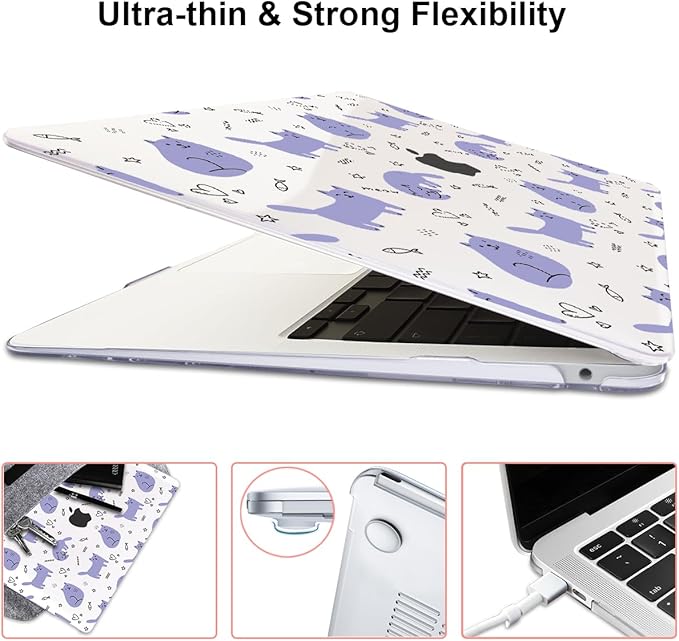 Compatible with 2021 2020 2019 2018 MacBook Air 13 inch Case M1 A2337 A2179 - Image 5