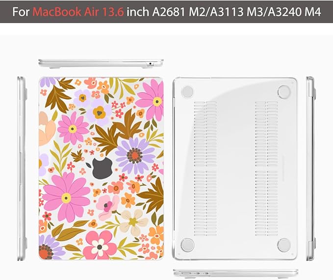 Teryeefi Compatible for MacBook Air 13.6 inch Case A3240 A3113 A2681, - Image 7