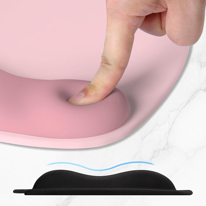 ITNRSIIET Ergonomic Mouse Pad, Cushioned Gel Wrist Rest, Non-Slip Base - Image 4