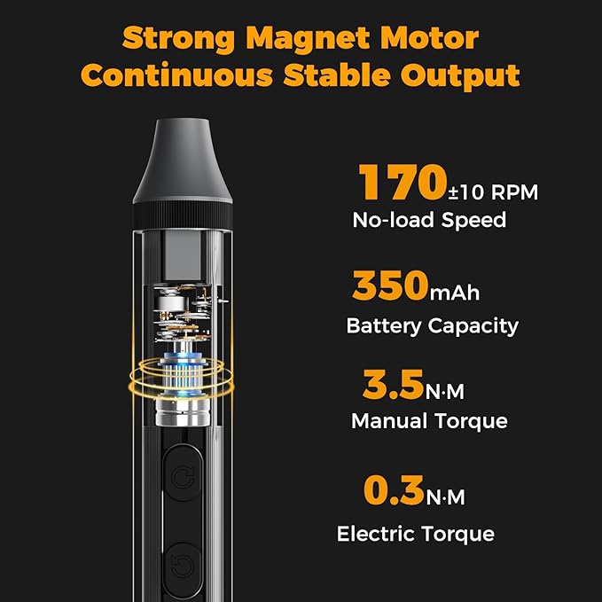 3.7V Electric Screwdriver Kit, 48-in-1 Dual-Head Precision Screwdriver Set - Image 2