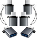 USBC to USB Adapter 6 Pack, USB C to A Adapter, USBC Male to USBA Female by AiNEERich