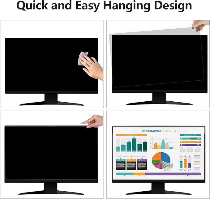 【2 Pack】 24 Inch Privacy Screen Protector - Image 5