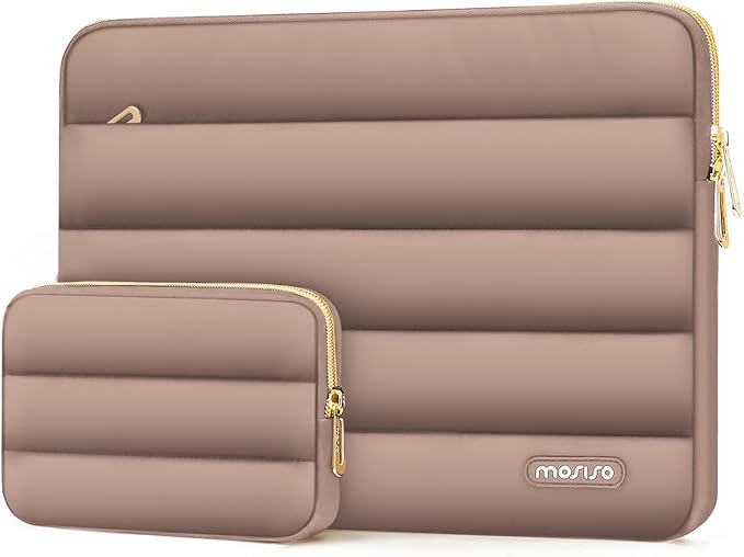 MOSISO 14 inch Laptop Case, 14 inch Puffy Laptop Sleeve Compatible by MOSISO