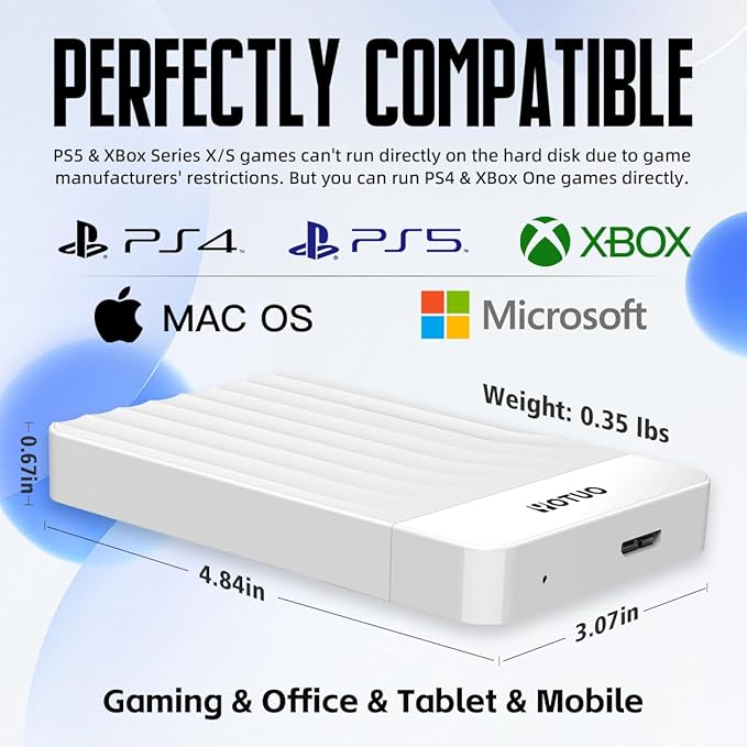 Portable External Hard Drive Storage Expansion Mobile HDD USB 3.0 - Image 3