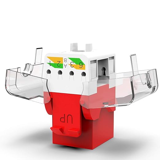 AMPCOM CAT6 Keystone Jack Tool-Less RJ45 UTP, No Punch-Down Tool Required - Image 3