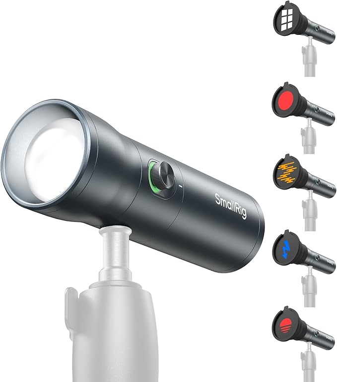 SMALLRIG RGB LED Photography Flashlight, 7500mAh Aluminum Alloy Patterned by SmallRig