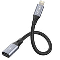 AGVEE 4 inch USB-C Female to Lightning Male Adapter, 30W Fast Charging Charger by AGVEE