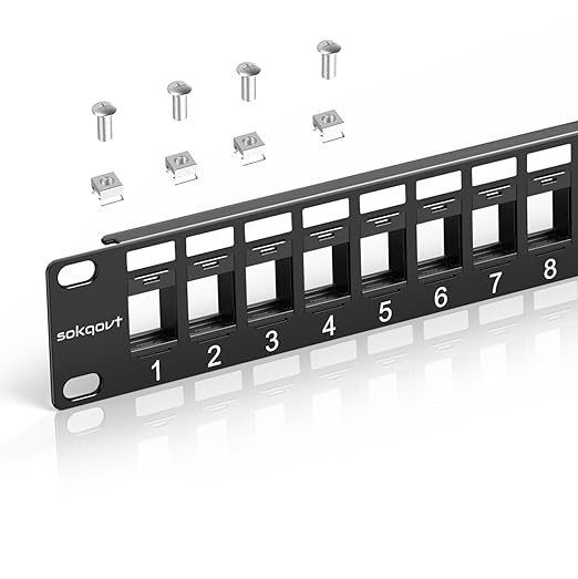 24 Port Blank Keystone Patch Panel by Unknown
