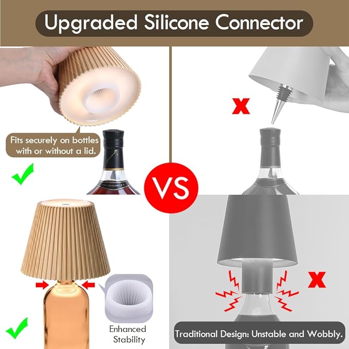 WILIT Wireless Bottle Lamp Shades - Image 3