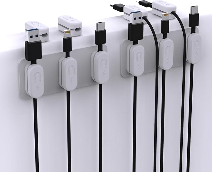 Magnetic Cable Clips – Chargeworx Cord Organizer by Chargeworx